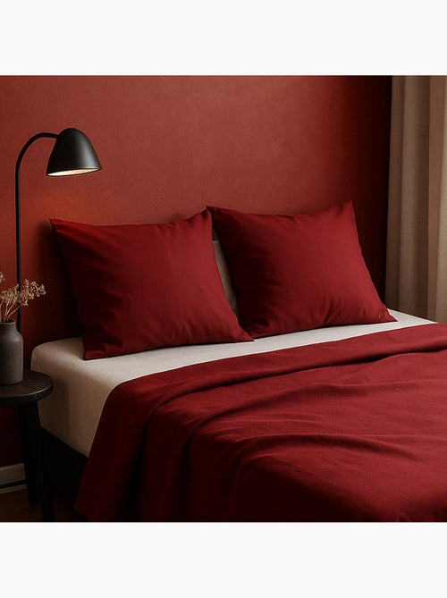 Drap plat 100% coton uni - Kiabi