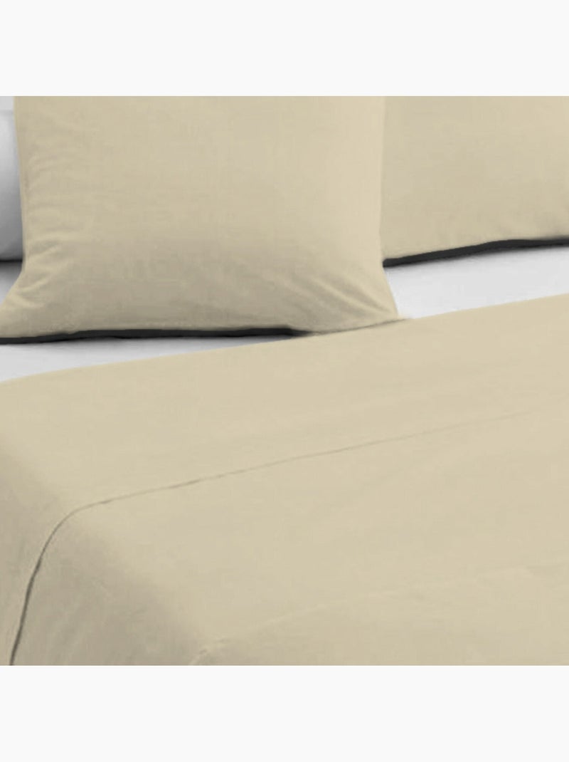 Drap plat 100% coton uni Rouge - Kiabi