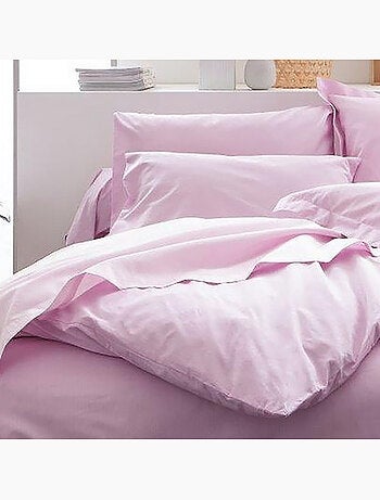 DRAP PLAT 180X290 100% COTON 57FILS/CM2- POUDRE DE LILAS