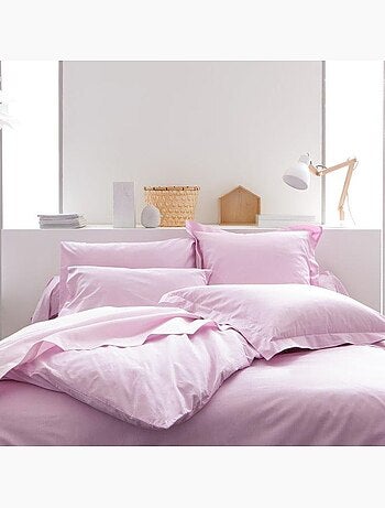 DRAP PLAT 180X290 100% COTON 57FILS/CM2- POUDRE DE LILAS