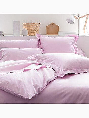 DRAP PLAT 180X290 100% COTON 57FILS/CM2- POUDRE DE LILAS