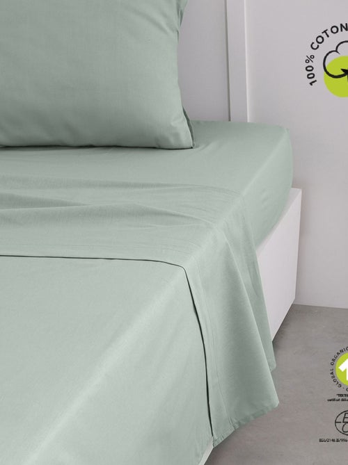 Drap plat 2 places en coton BIO - Kiabi Drap plat 2 places en coton BIO - Kiabi