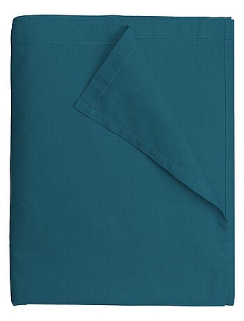 Drap Plat 240x300 cm Blanc - 100% coton 57 Fils