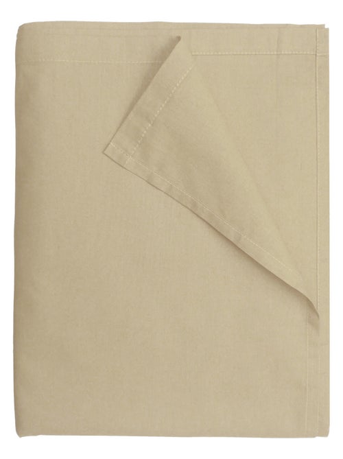 Drap Plat 240x300 cm Ficelle - 100% coton 57 Fils - Kiabi