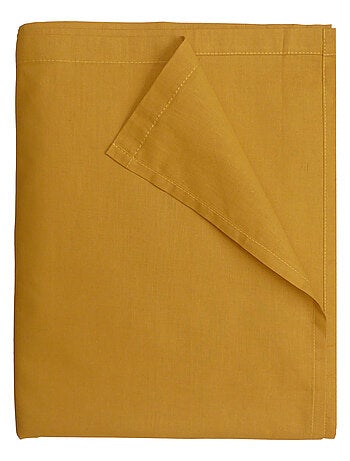 Drap Plat 240x300 cm Blanc - 100% coton 57 Fils
