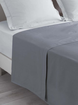 Drap plat 57 fils coton Tendance uni