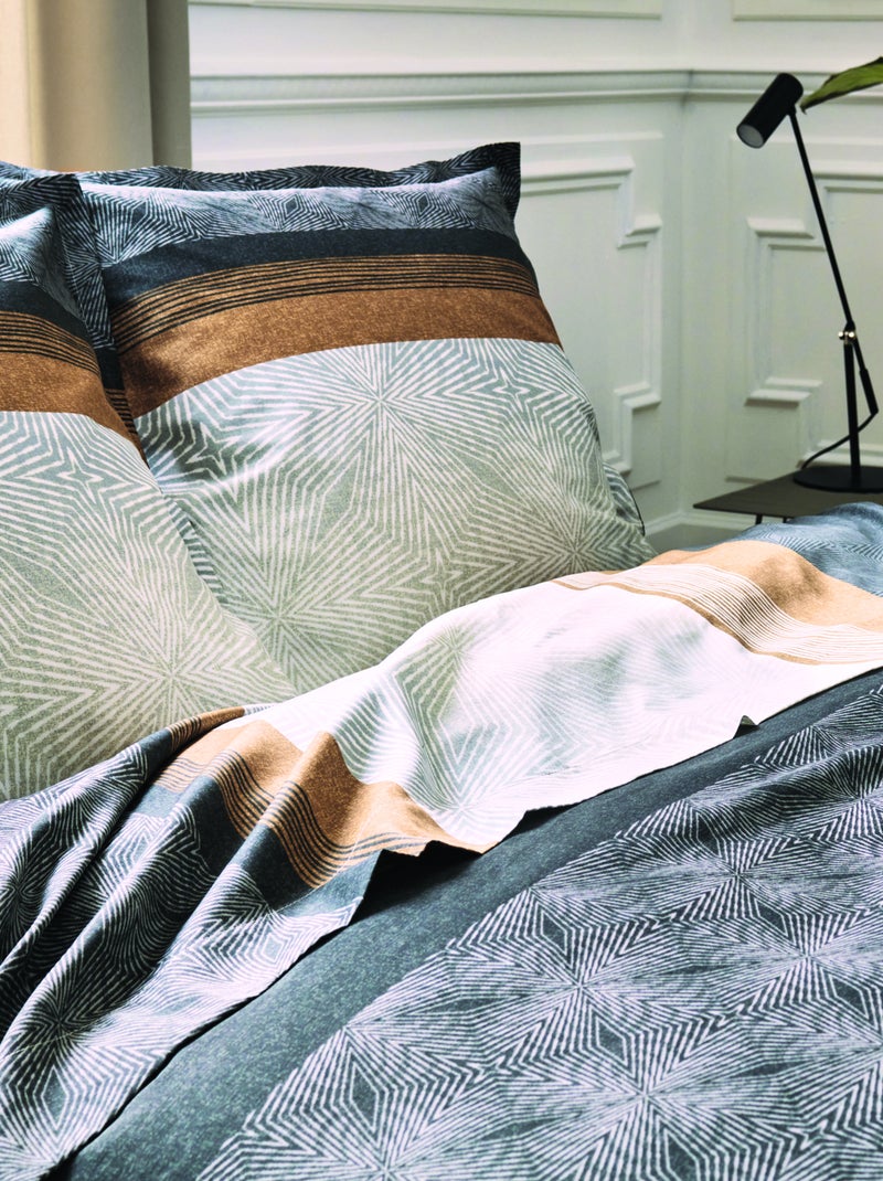 Drap plat au style graphique et masculin Noir - Kiabi