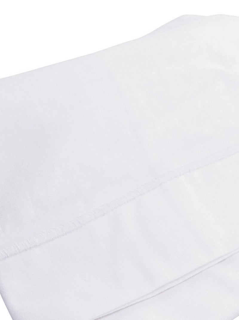 Drap plat avec point bourdon Blanc - Kiabi