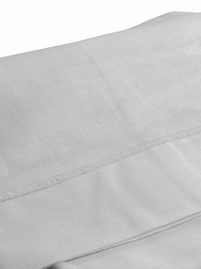 Drap plat avec point bourdon Gris perle - Kiabi