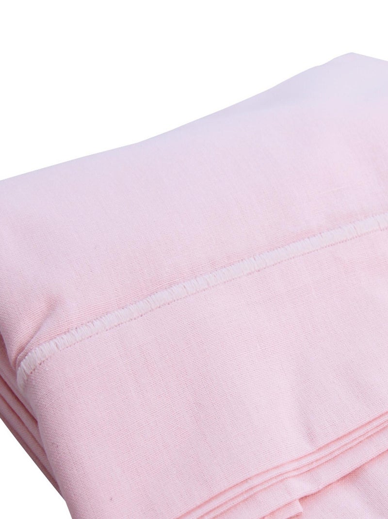 Drap plat avec point bourdon Rose clair - Kiabi