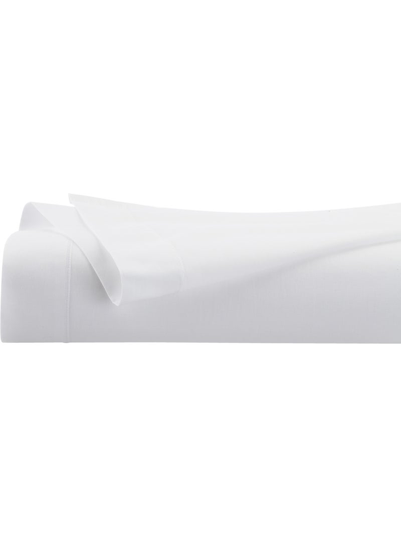 Drap plat "Carina" en coton blanc 240x290cm Blanc - Kiabi