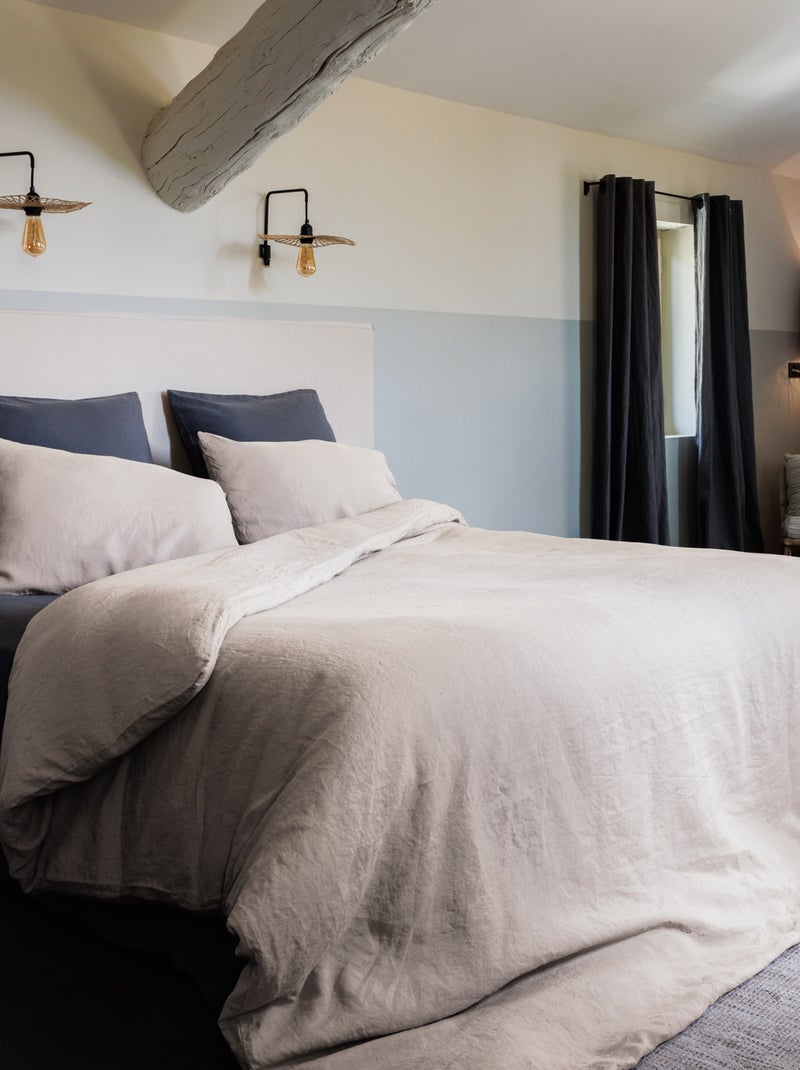 Drap plat collection OPERA Blanc cassé - Kiabi