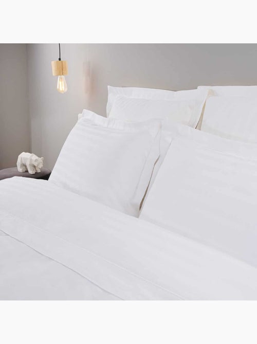 Drap plat coton bande satin 120 fils RÊVE - Kiabi