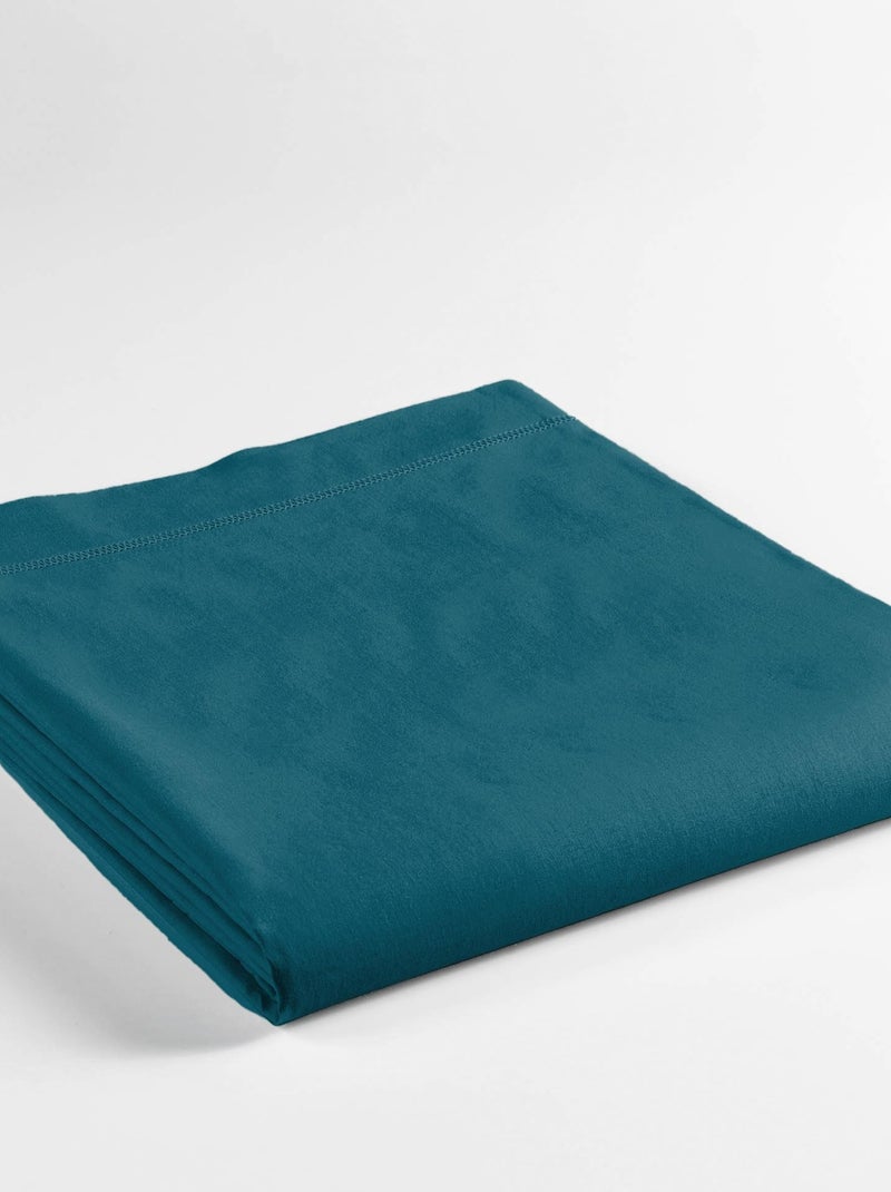 Drap plat coton Collection Emotion Bleu - Kiabi