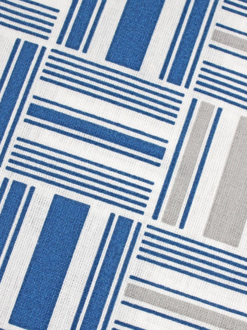 Drap plat coton DIEGO Bleu azur - Kiabi