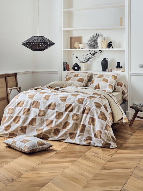 Drap plat coton graphique - Kiabi