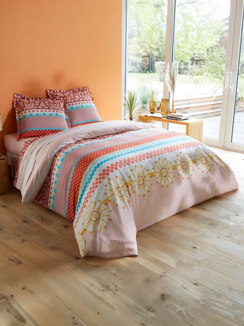Drap plat coton imprimé fantaisie - Afibel - Kiabi