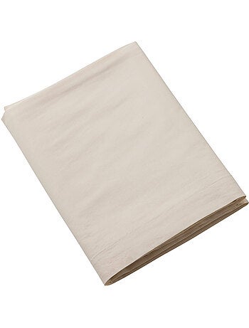 Drap plat coton lavé