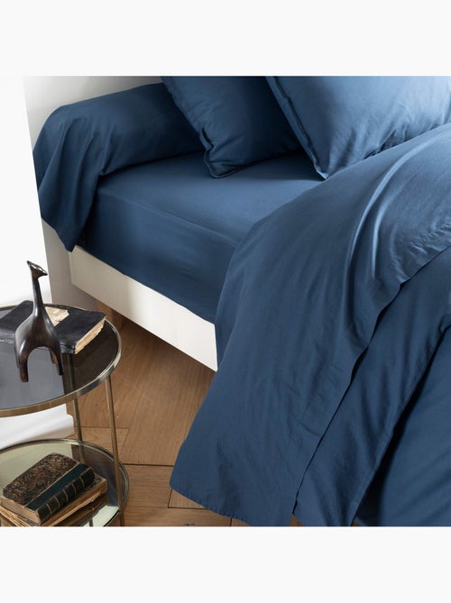 Drap plat coton lavé - Kiabi