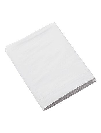 Drap plat coton lavé