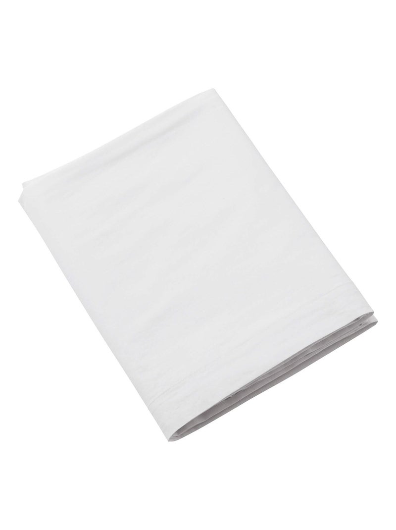 Drap plat coton lavé Blanc - Kiabi