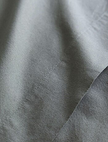 Drap plat coton lavé