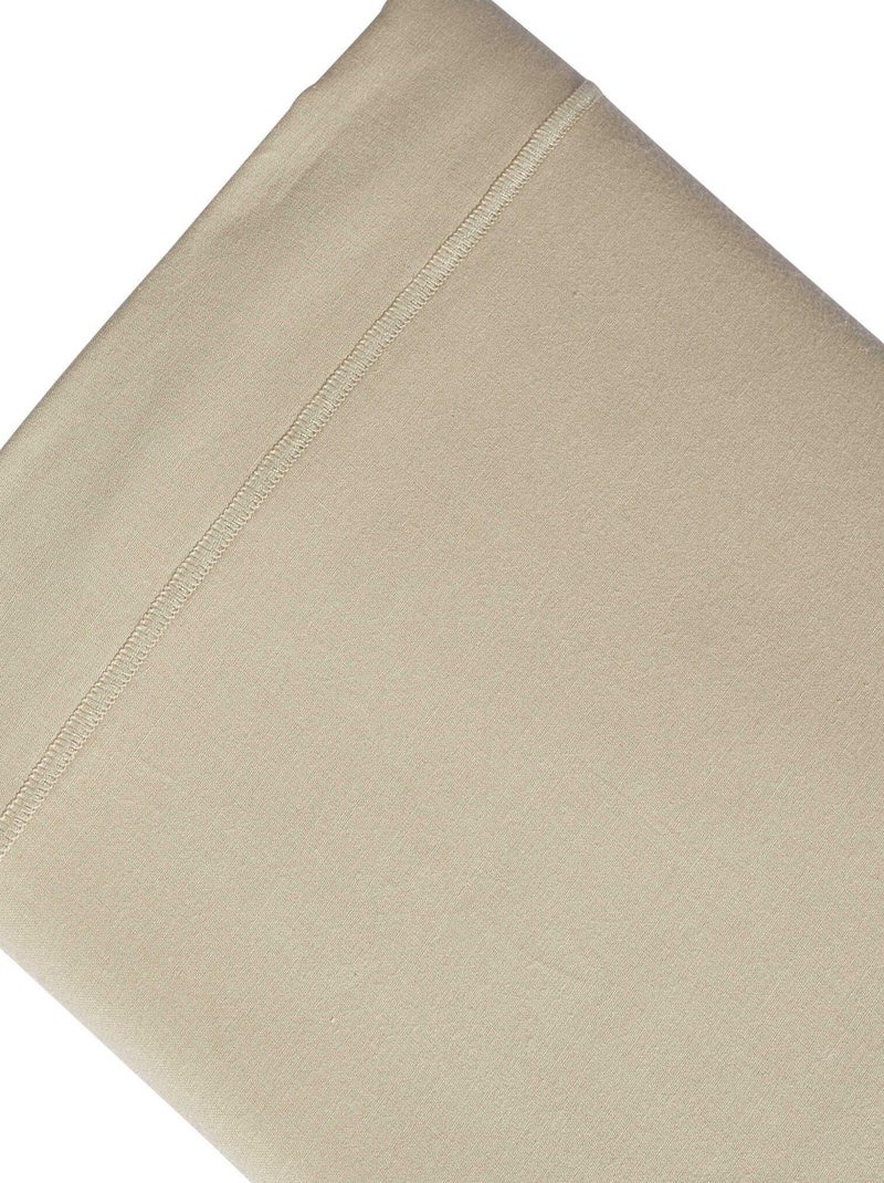 Drap plat coton made in France Beige - Kiabi