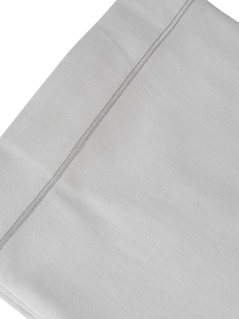 Drap plat coton made in France Gris - Kiabi