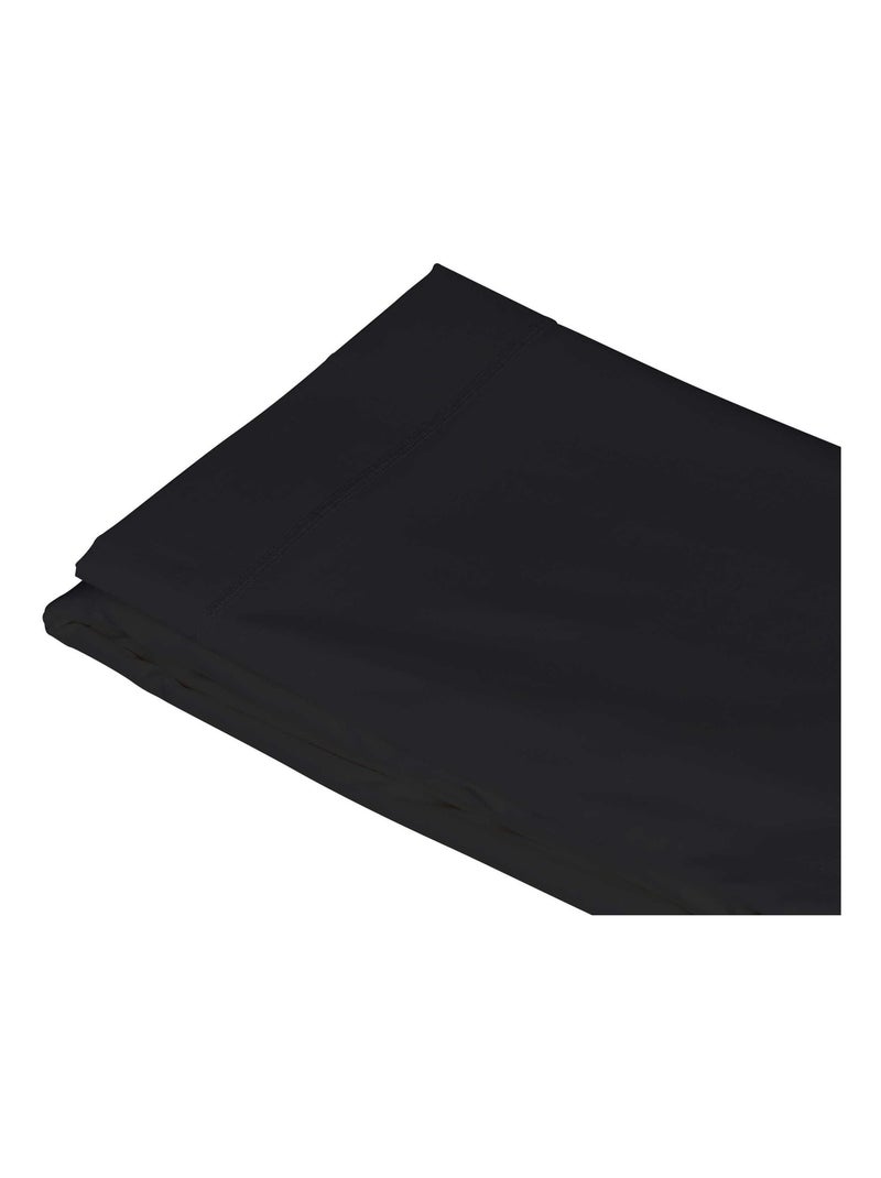 Drap plat coton made in France Noir - Kiabi