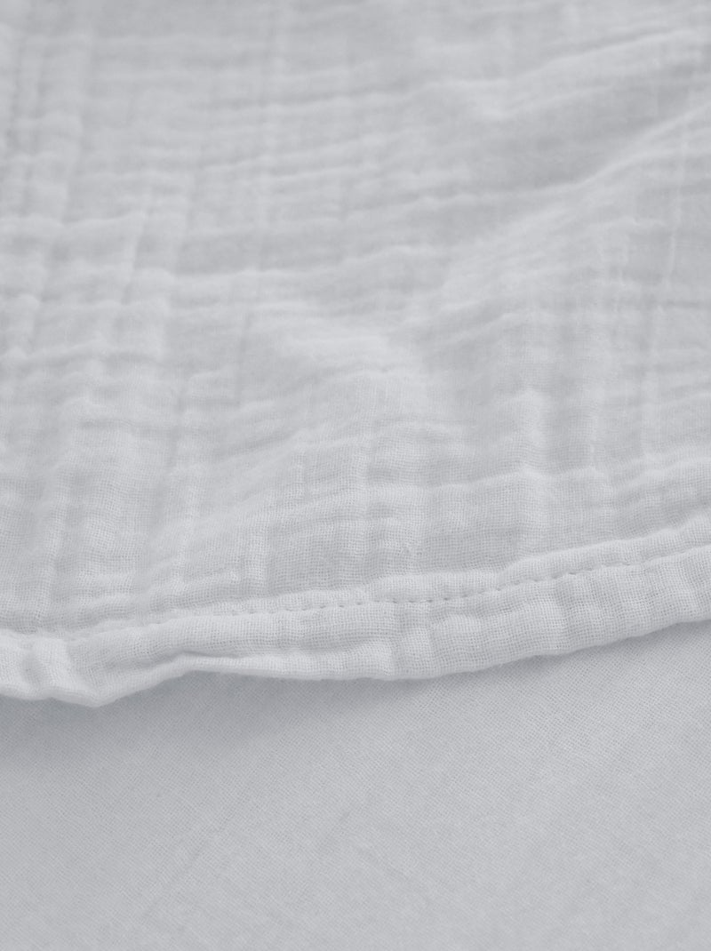 Drap plat coton MILOS Blanc - Kiabi