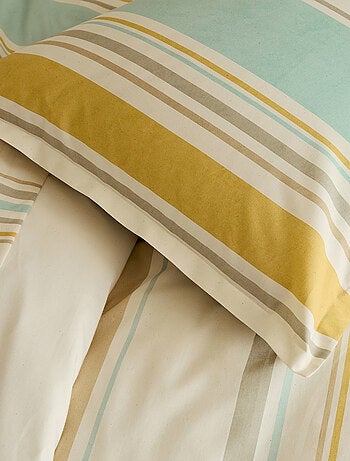 Drap plat coton rayures bayadère