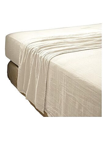 Drap plat double gaze de coton Gaia