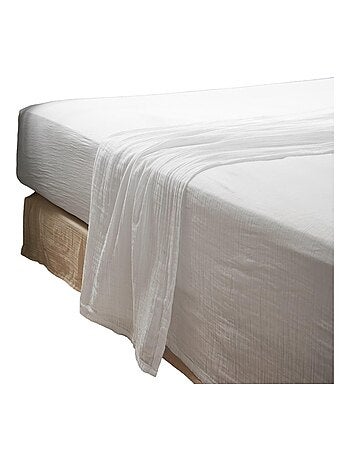 Drap plat double gaze de coton Gaia