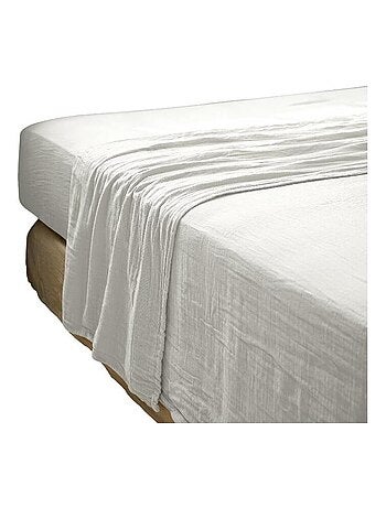 Drap plat double gaze de coton Gaia