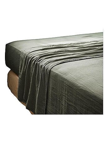 Drap plat double gaze de coton Gaia
