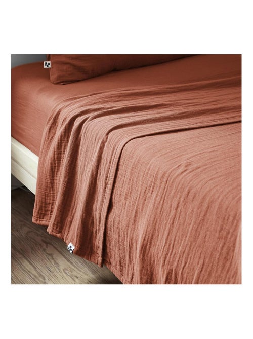 Drap plat double gaze de coton Gaia - Kiabi