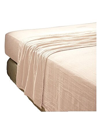 Drap plat double gaze de coton Gaia