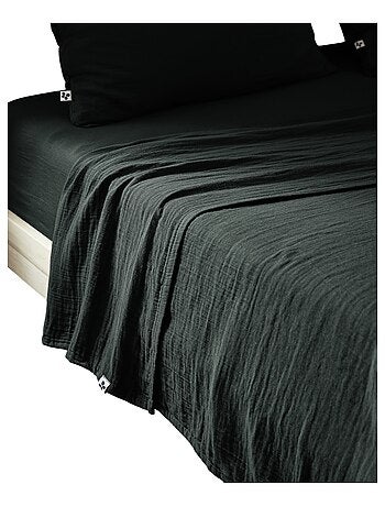 Drap plat double gaze de coton Gaia