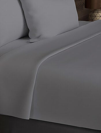 Drap plat en coton 57 fils UNI, par Soleil d'ocre