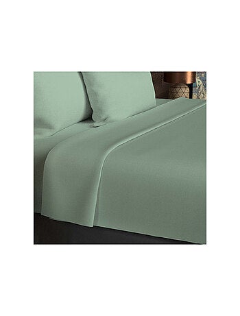 Drap plat en coton 57 fils UNI, par Soleil d'ocre