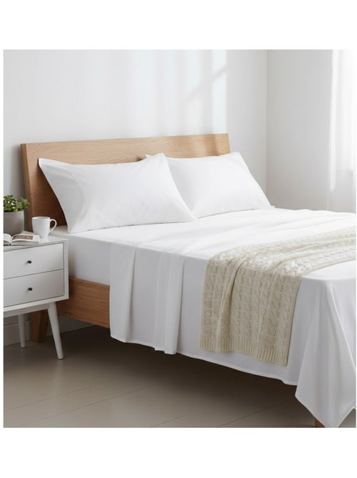 Drap plat en coton Contemporain - Kiabi