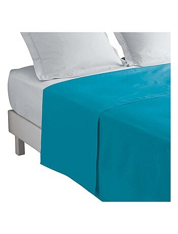 Drap plat en percale de coton Terracotta