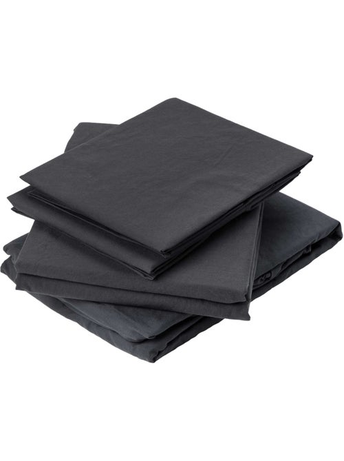 Drap plat en coton lavé - Kiabi Drap plat en coton lavé - Kiabi
