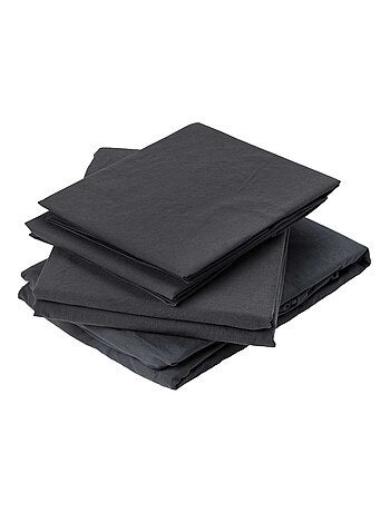 Drap Plat en Coton Lavé