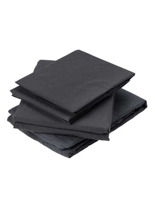 Drap Plat en Coton Lavé - Kiabi
