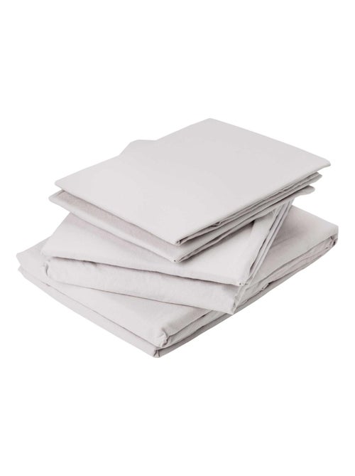 Drap Plat en Coton Lavé - Kiabi