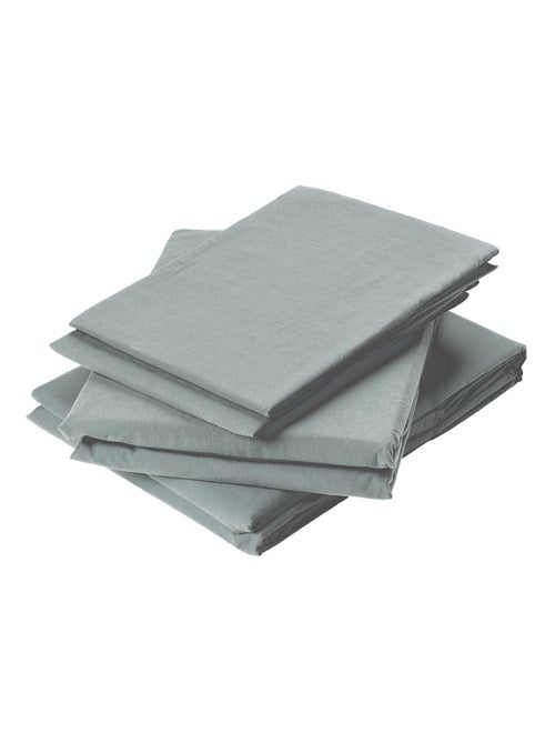 Drap Plat en Coton Lavé - Kiabi