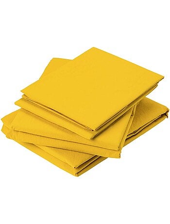 Drap plat en coton lavé