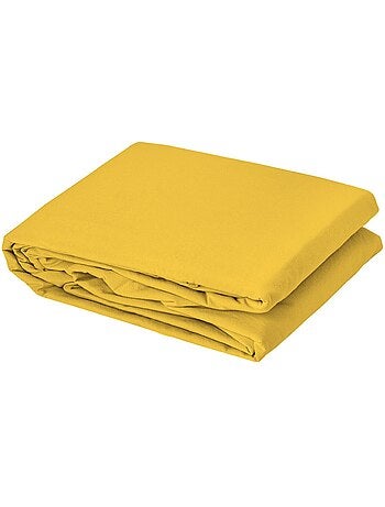 Drap plat en coton lavé