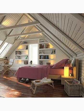 Drap plat en coton percale 200 fils DESIREE